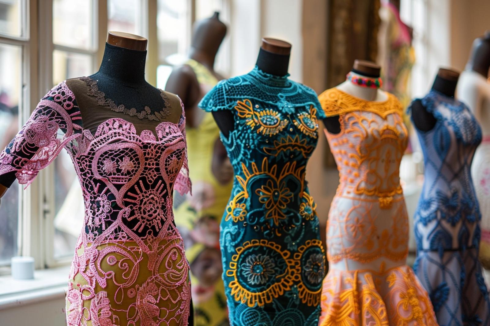 Quels sont les modèles de robes africaines en dentelle et broderie ?